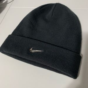 Dark Grey Nike Swoosh Beanie